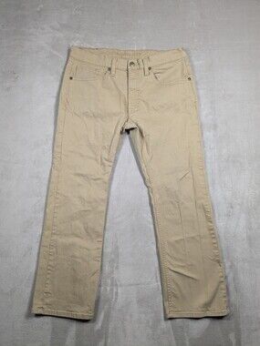 Cody James Mens Pants 38x30 Tan Khaki Stretch Cotton 5 Pocket Work Casual